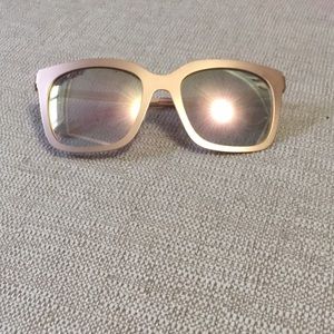Diff Eyewear rose gold sunglasses